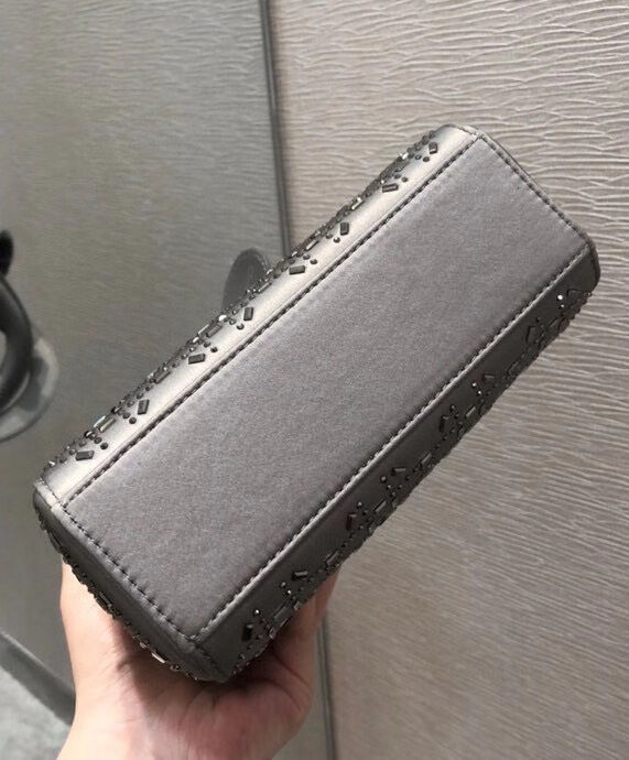 Christian Dior Mini Lady Dior Bag Grey